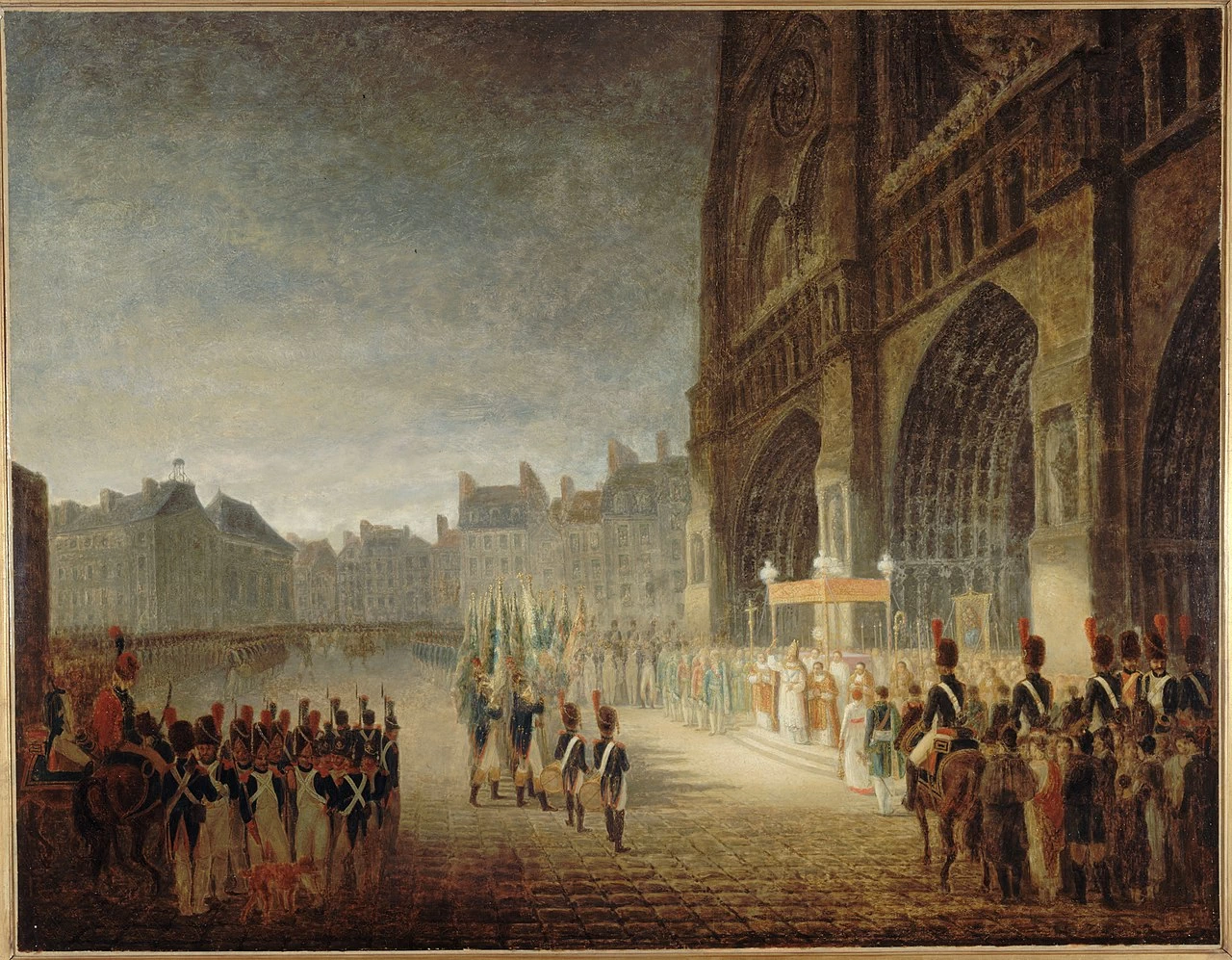 Benedizione delle bandiere sul piazzale antistante Notre - Dame, Museo carnavalet